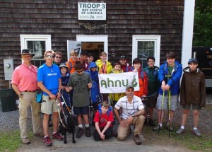 Trevor insieme alla Boy Scout Troop 3